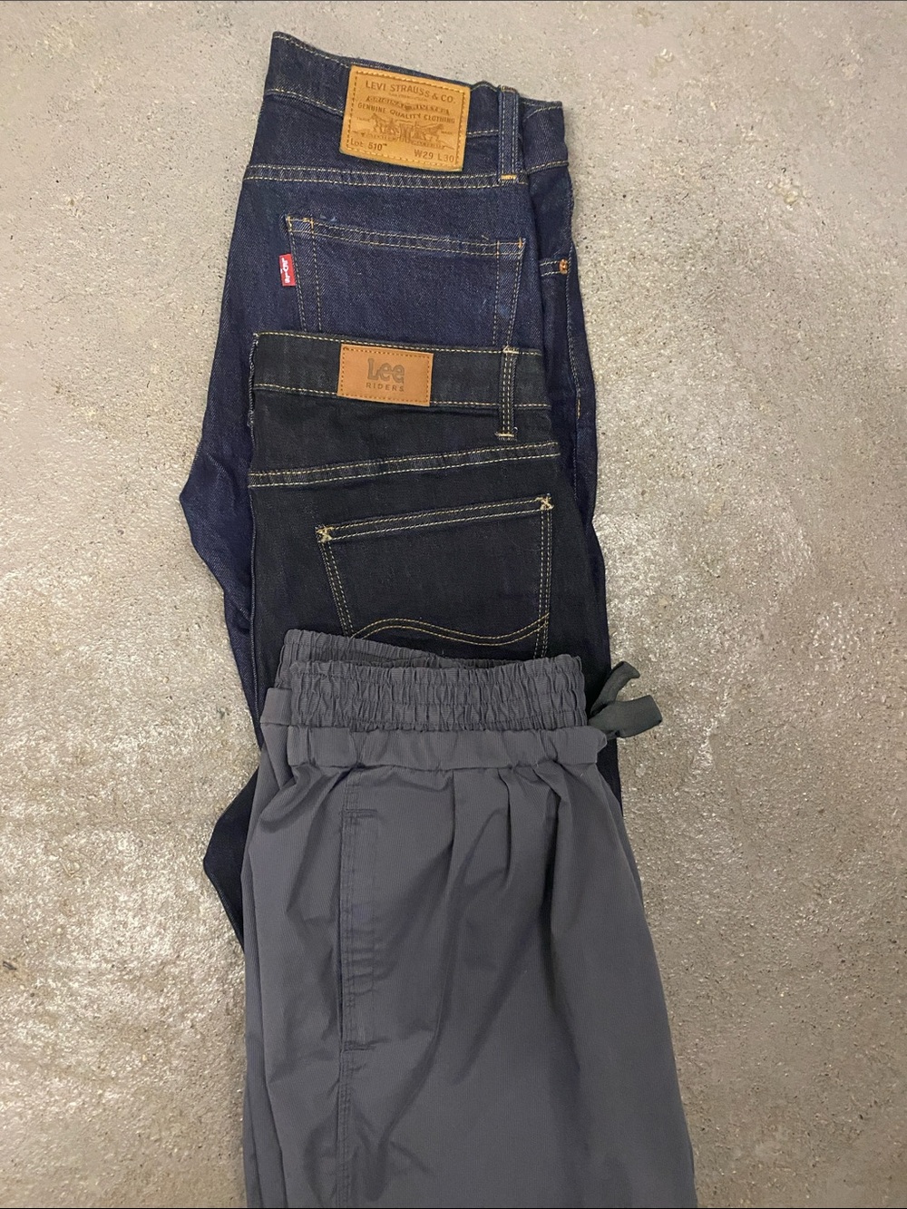 3 pairs of pants for $50